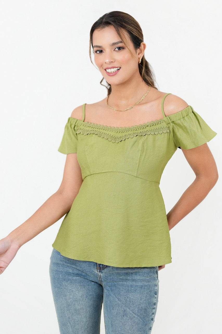 Top Tiras Delgada Off shoulder