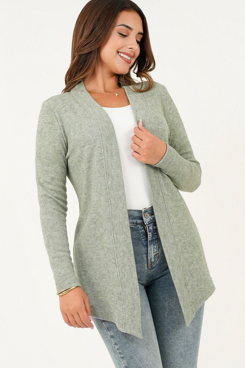 Cardigan manga larga