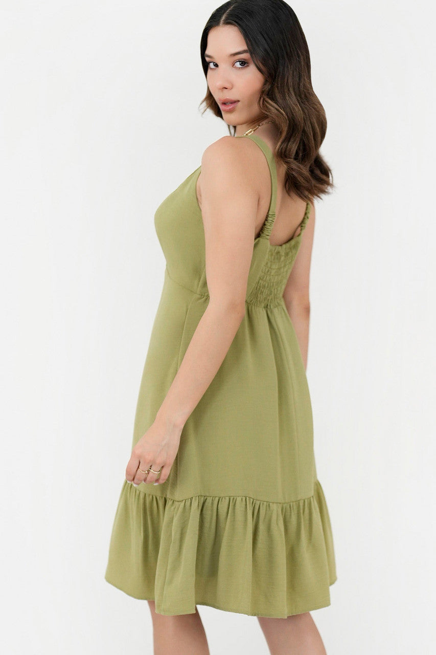 Vestido Corto Copa Cruzada