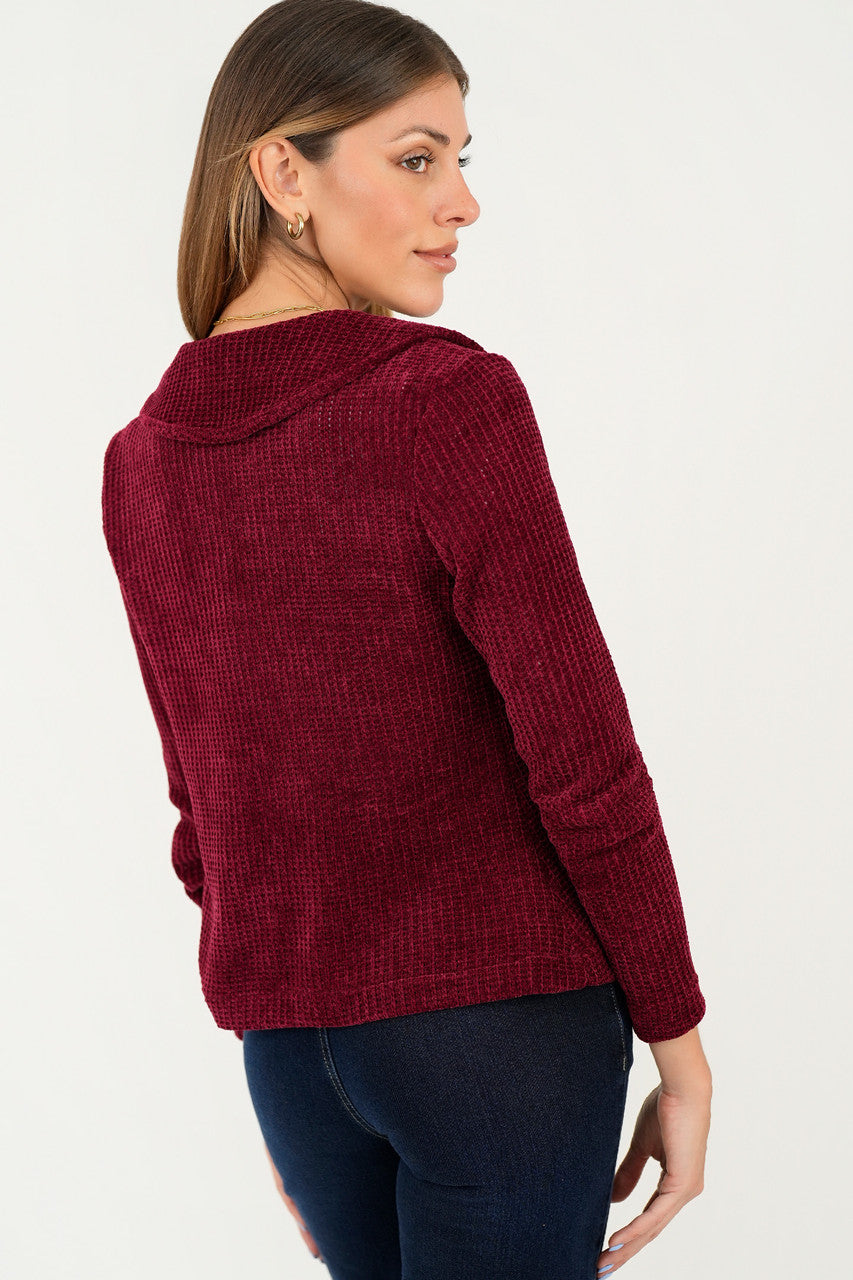 Chompa corta cuello sport