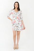 Vestido Corto Manga 3/4 VTD06002CPEHUESM