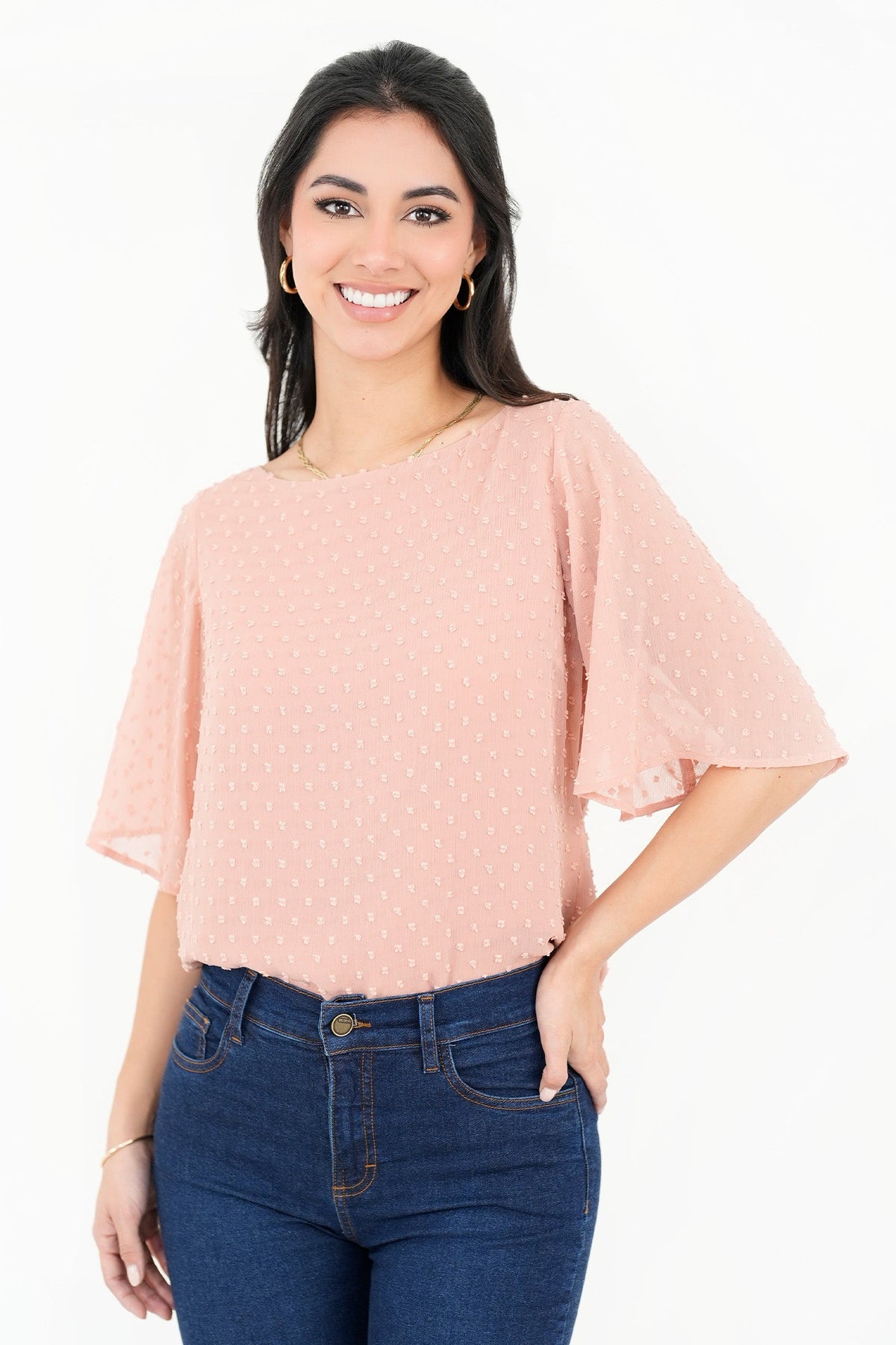 Blusa Manga 3/4 Acampanada Forrada BLU06013GSAMQDME