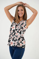 Blusa Manga Cero Bolillo Decorativo BLU04116SDANEGSM