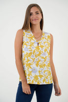 Blusa Manga Cero Bolillo Decorativo BLU04116SDAMTZLA