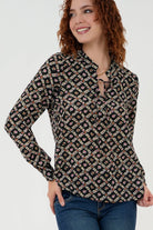 Blusa Manga Larga Cuello Nerhu Anatómico BLU05009GSANMRSM