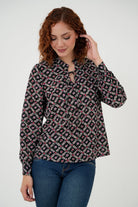Blusa Manga Larga Cuello Nerhu Anatómico BLU05009GSANFCSM