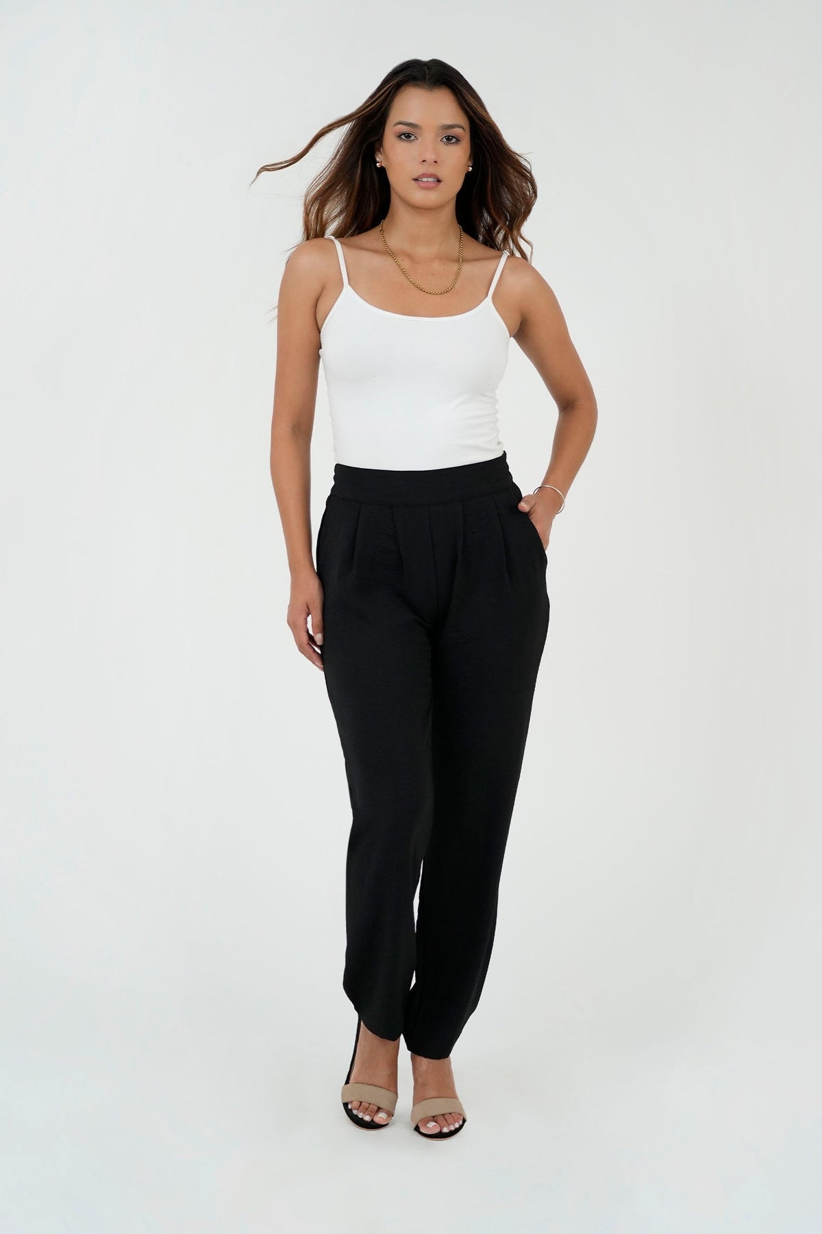 Pantalón Baggy Cintura Elástica PAN05082BGNNEGSM