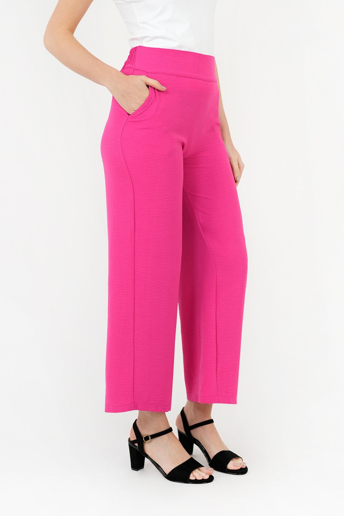 Pantalón Recto Moderno PAN06015BGNFUCSM