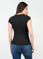Polo Manga Corta Básico Cuello V POL02152FULNEGME