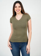 Polo Manga Corta Básico Cuello V POL02152FULVMLLA