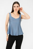 Top Lycra Escote Semi Corazón TOP06138LYSACRSM