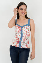 Top Tiras Anchas con Corte Princesa TOP05161CRGHUEME