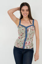 Top Tiras Anchas con Corte Princesa TOP05161CRGVMTME