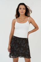 Falda Corta Pretina Plana FAL05088GSANETSM