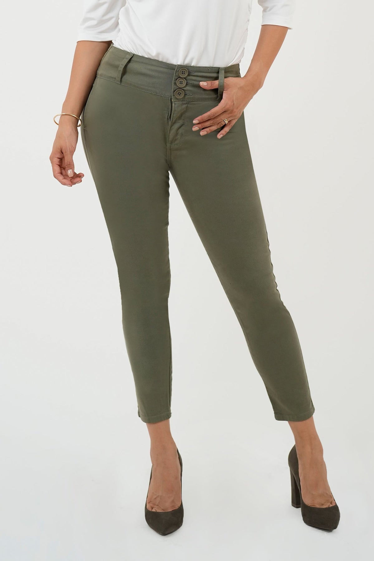 Pantalón Básico Pretina Ancha PAN05128DRIVML28