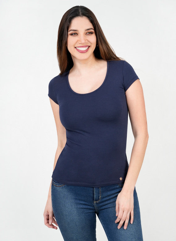 Polo Manga Corta Básico Cuello Redondo POL02151FULAZOSM