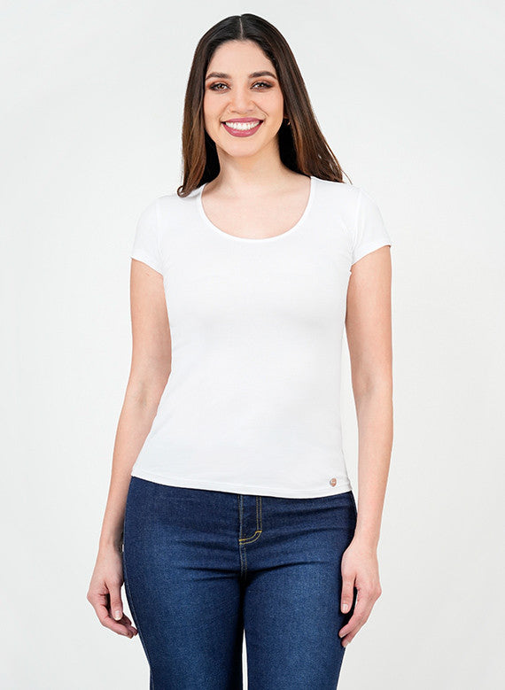 Polo Manga Corta Básico Cuello Redondo POL02151FULBCOLA