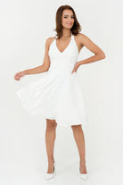 Vestido Halter Faldón Con Vuelo VTD06097VIEHUEME