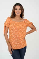 Blusa Manga Corta Tela Chalís Rígida BLU05145CRGLACSM