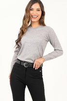Chompa cuello en V clásico CHO07193HVZMLGML