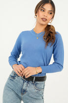 Chompa cuello en V clásico CHO07193HVZACRMS