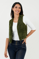 Chaleco corto repunte líneas horizontales CHL07080ANGVMLXL