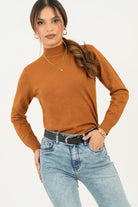 Chompa cuello alto corte clásico CHO07195HVZCMLML