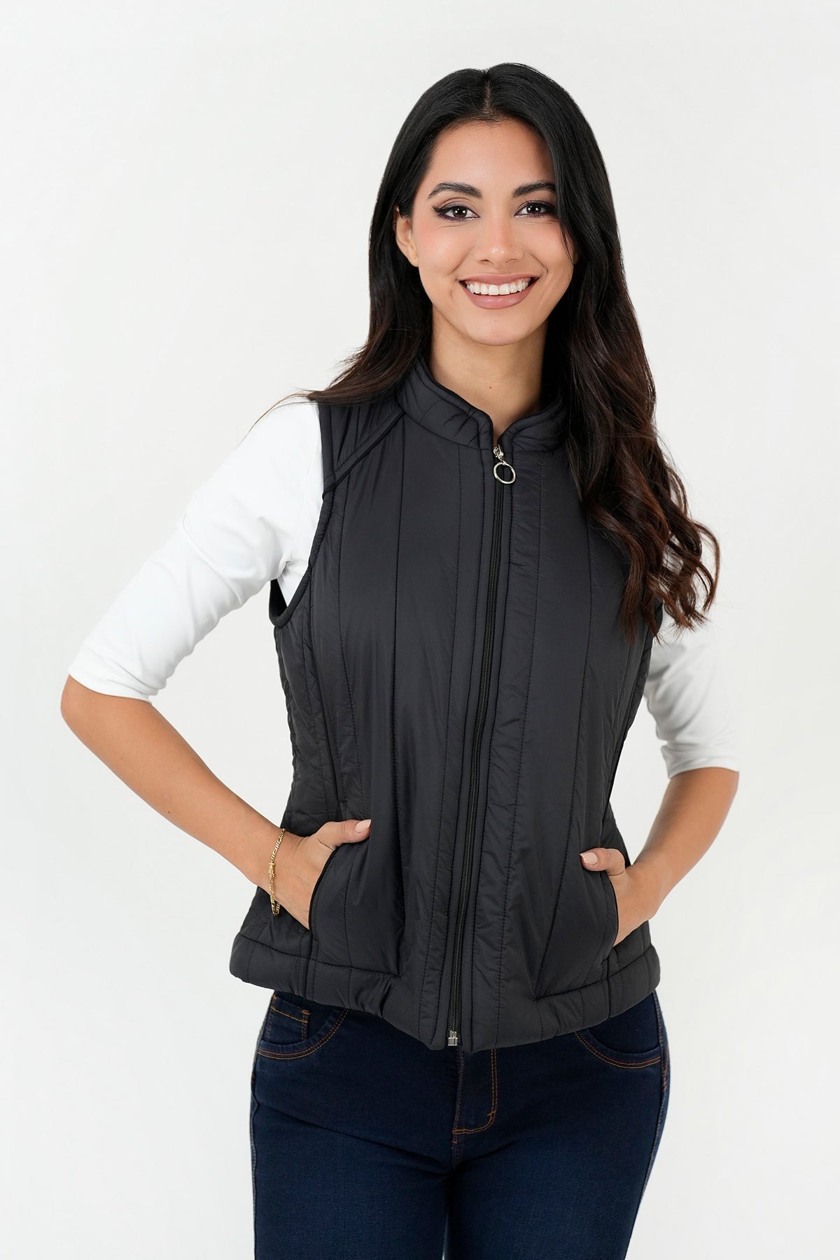 Chaleco acolchonado impermeable CHL07011IADNEGLA