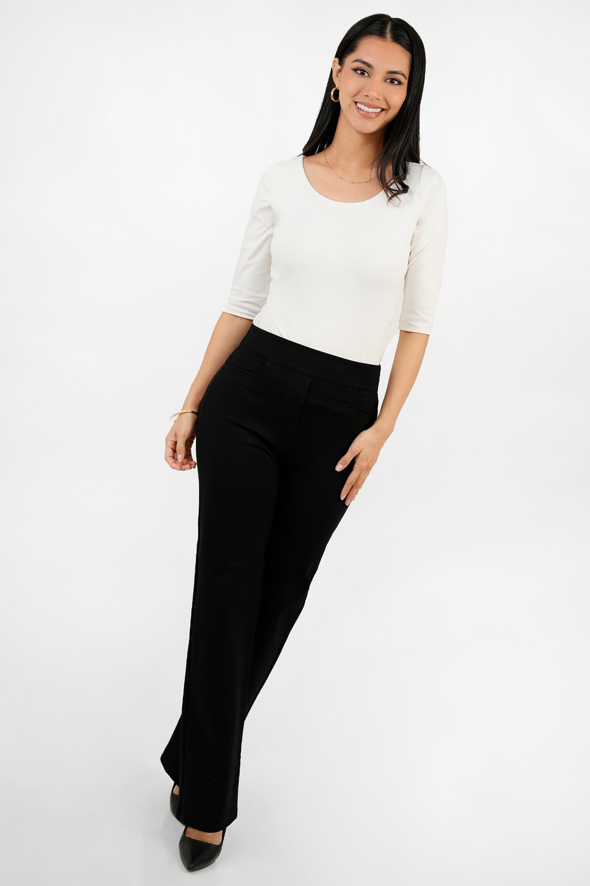 Pantalón moda PAN07179LMANEGSM
