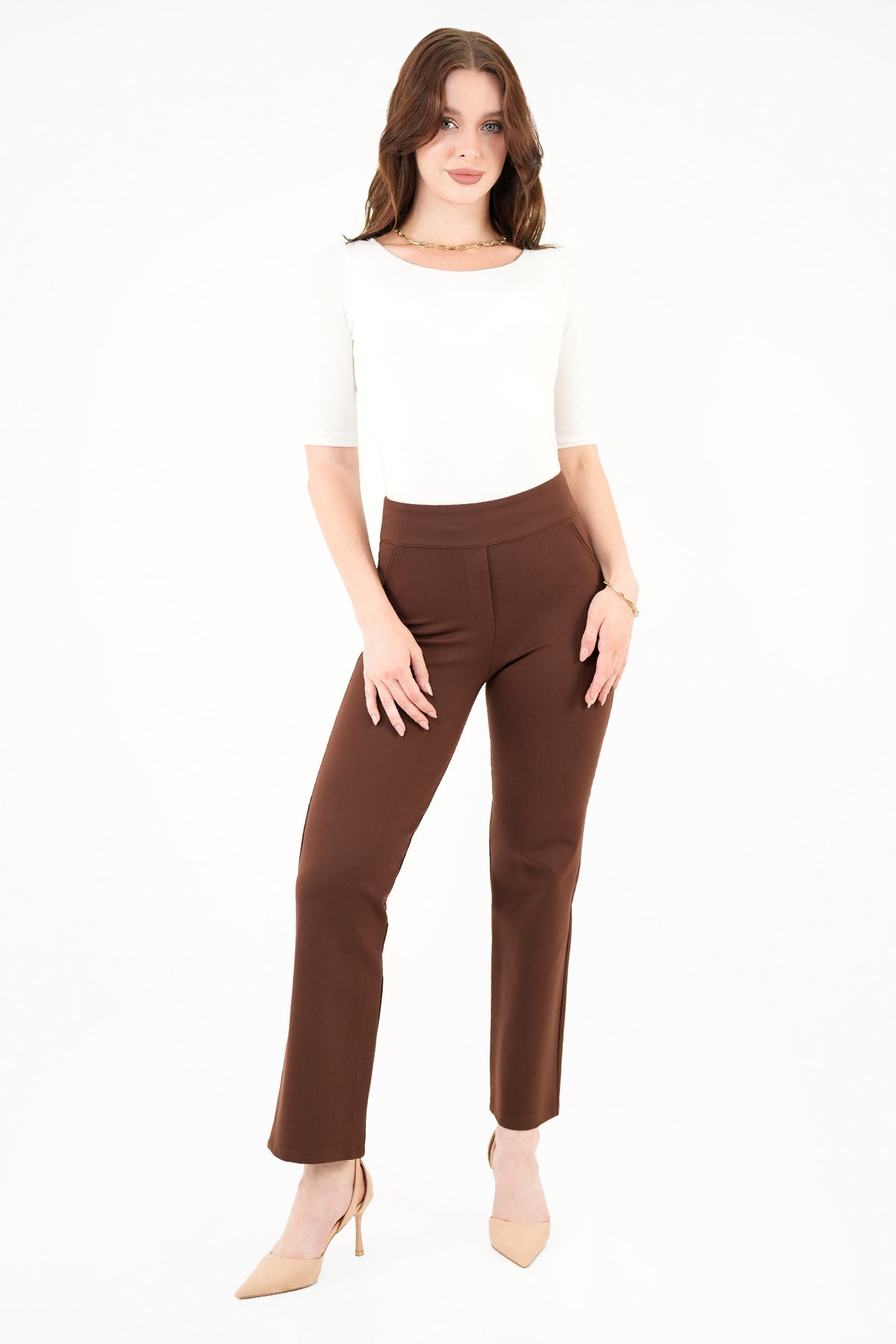Pantalón moda con bolsillo simulado PAN07079LMAMARXL