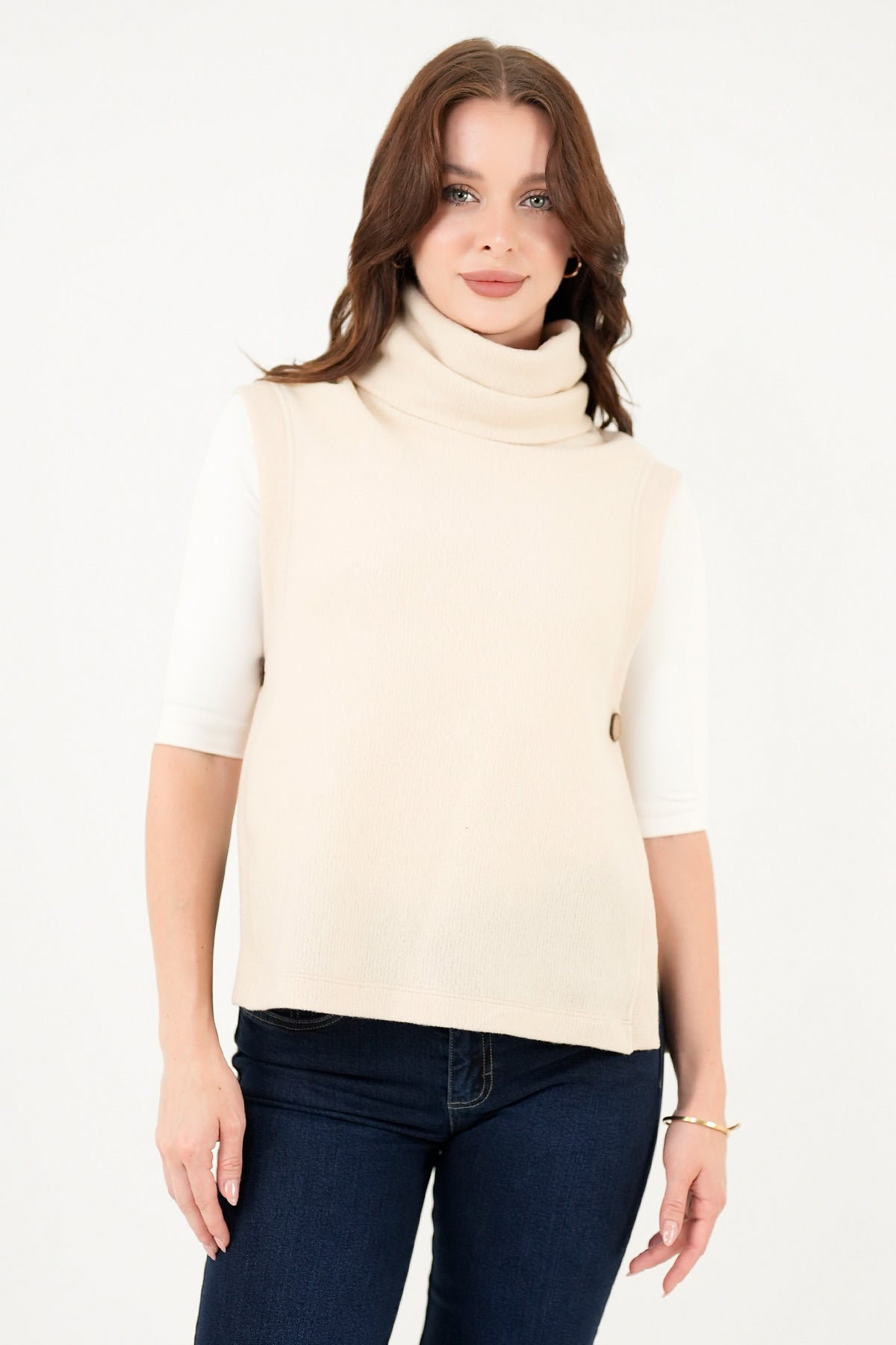 Chaleco cuello alto CHL07076CHPBCLSM