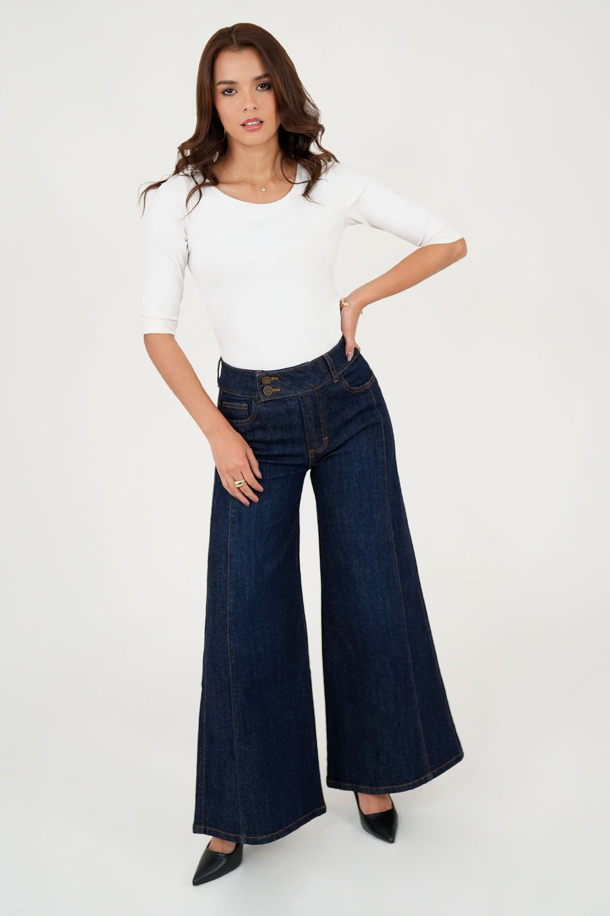 Pantalón Denim Palazo PAN08111DENAZL28