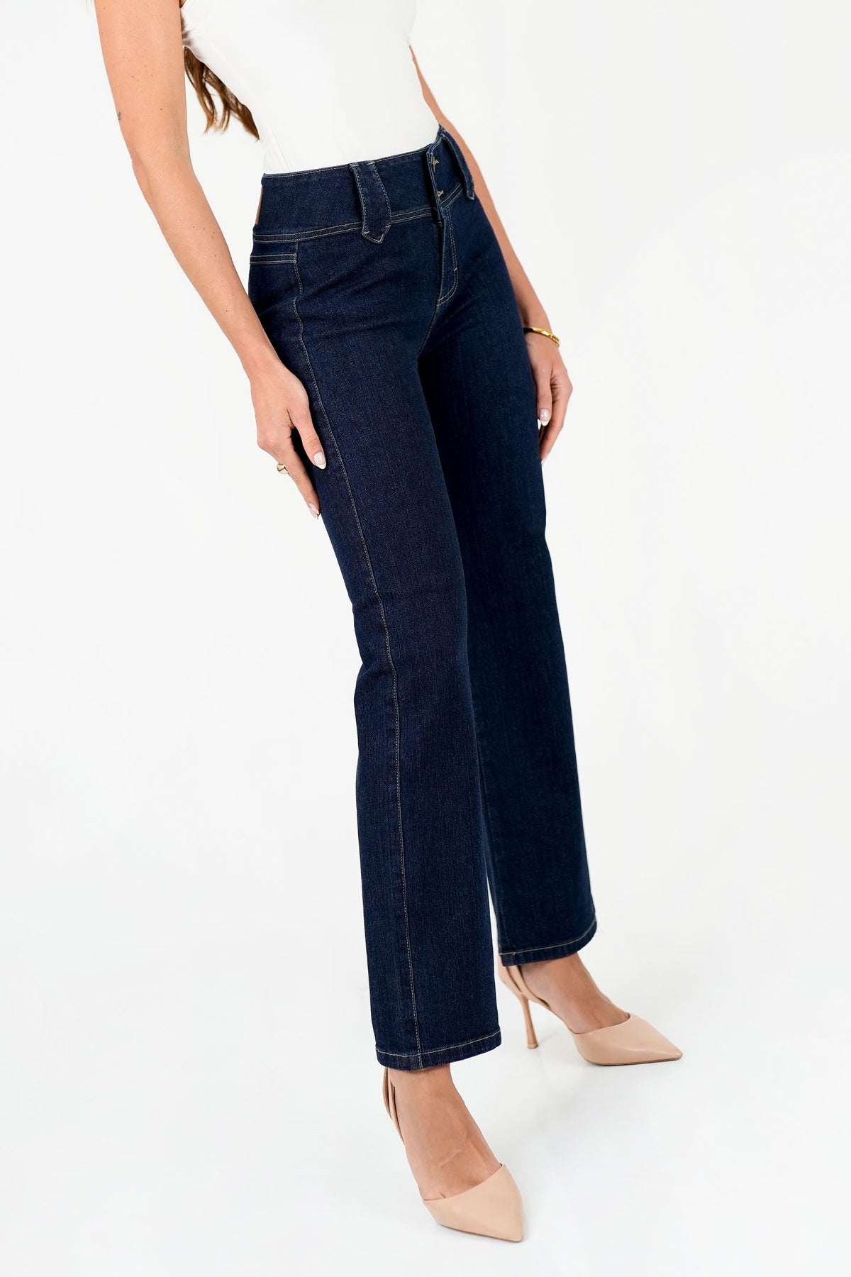 Pantalón Recto Denim PAN08154DENAGR28