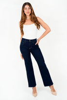 Pantalón Recto Denim con Vivo Lateral PAN08153DENAZL32