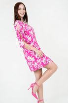 Vestido Seda Bali Escote V VTD08005SDAFUCLA