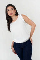 Blusa Gasa Motas con Pretina Abuchonada BLU08129GPTHUELA