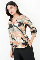Blusa Manga 3/4 Seda Bali Estampado BLU09088SBEBEIXL