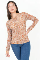 Polo Manga Larga Tull Estampado Escote Ojal POL09064TUEBEISM