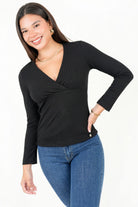 Polo Manga Larga con Corte Corset POL09076RANNEGXL