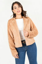 Chaqueta corta con cuello redondo CHQ09185PLFBEIME