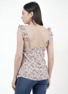 Top Cuello Fruncido Bobos Floral