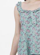 Top Cuello Fruncido Bobos Floral