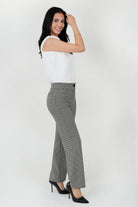 Pantalón Recto Catania con Botón y Bolsillo Decorativo