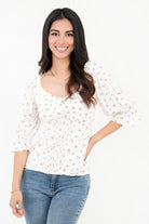 Blusa Manga 3/4 Centro Copa Recogido BLU06003CHEHUELA