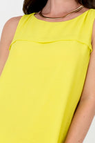 Blusa Gasa Craquelada Escote Ojal con Bastón