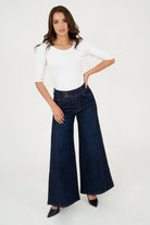 Pantalón Denim Palazo