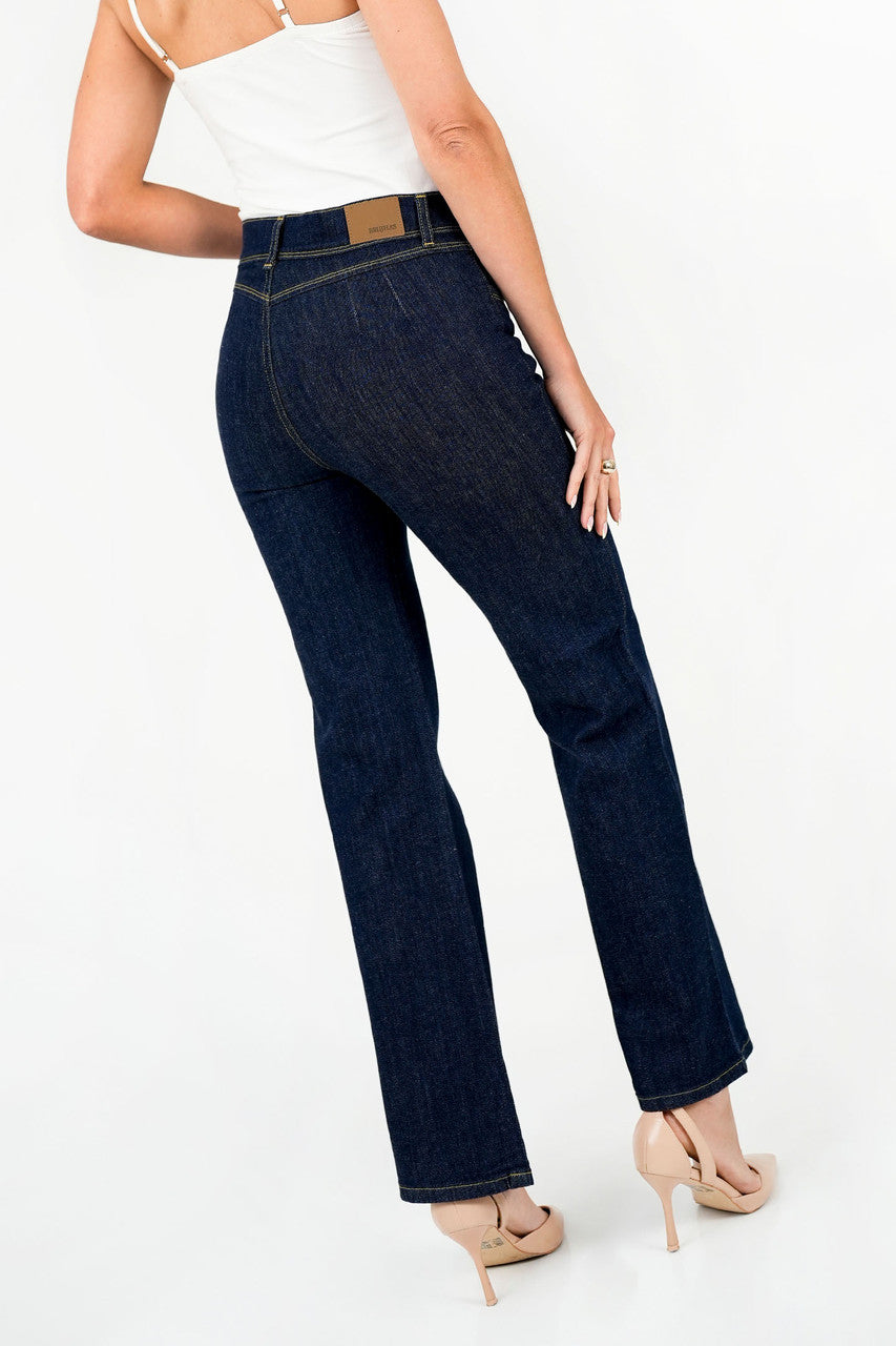Pantalón Clásico Recto Denim