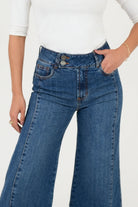 Pantalón Denim Palazo
