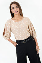 Blusa Manga 3/4 Abullonada