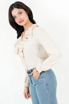 Blusa Manga Larga Estilo Boho